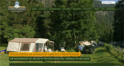 Desktop Screenshot of fernsteinsee-camping-tirol.at