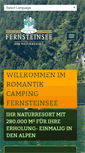 Mobile Screenshot of fernsteinsee-camping-tirol.at