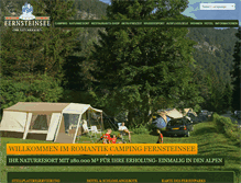 Tablet Screenshot of fernsteinsee-camping-tirol.at